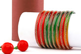 Multicolor Glass Kada with Center-Line Beads