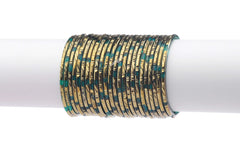 Radium Bangles with Golden Polish (Set of 24)