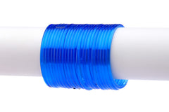 Blue Glass Bangles (Set of 24)
