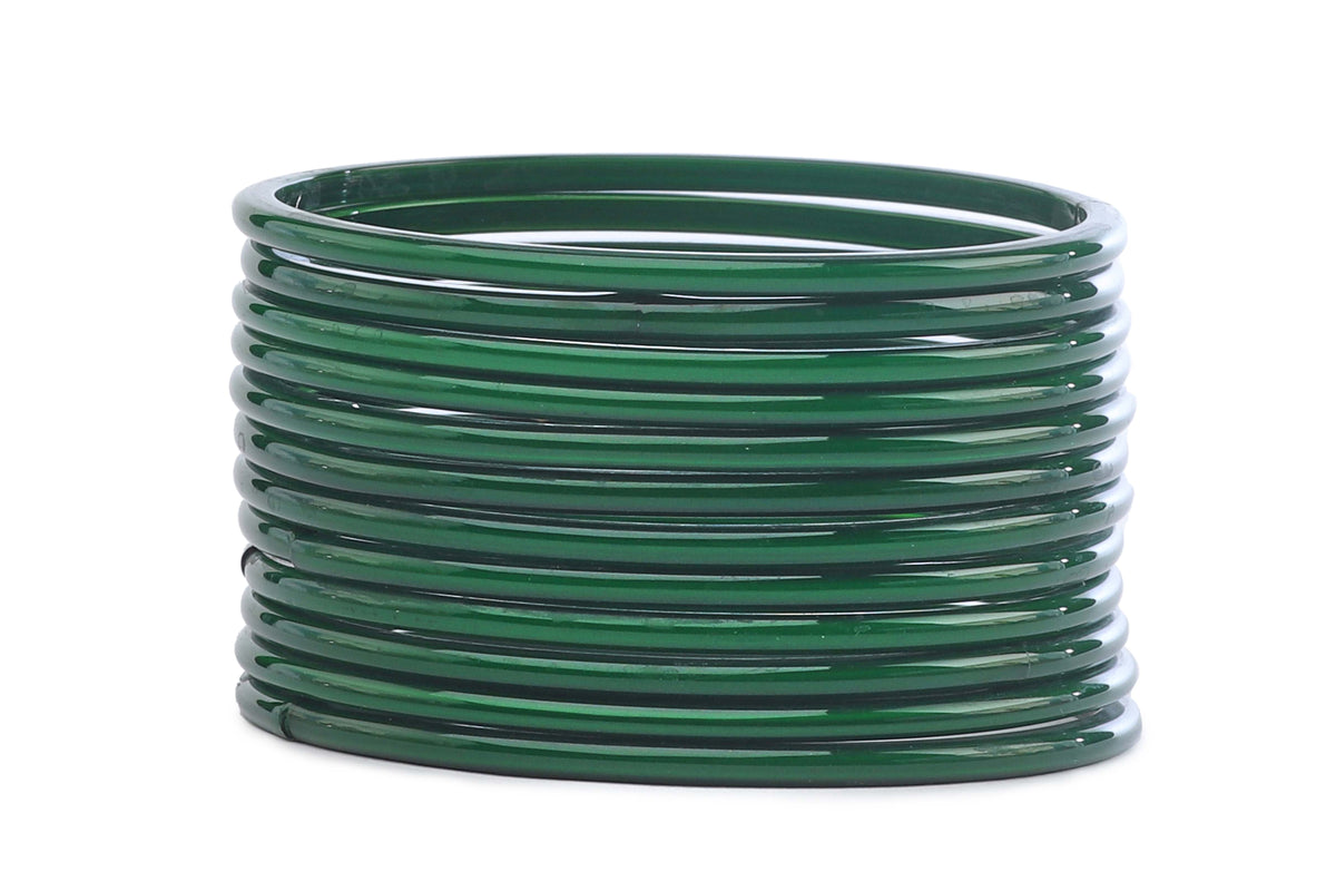 Green bangles front