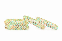 Multicolor Glass Kadas with Beads – Set of 4