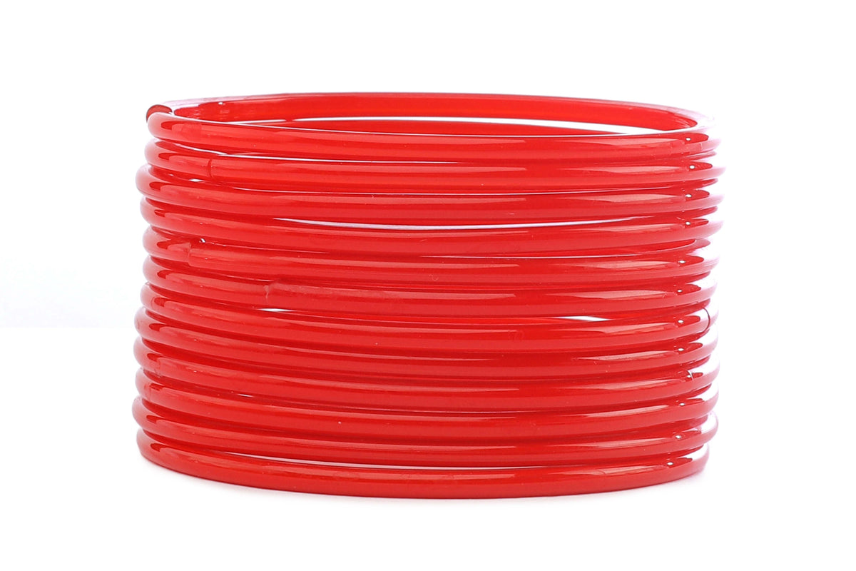 Red bangles front