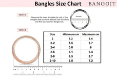 glass bangle size chart