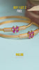 Green and Red Glass Bangles (Set of 48)