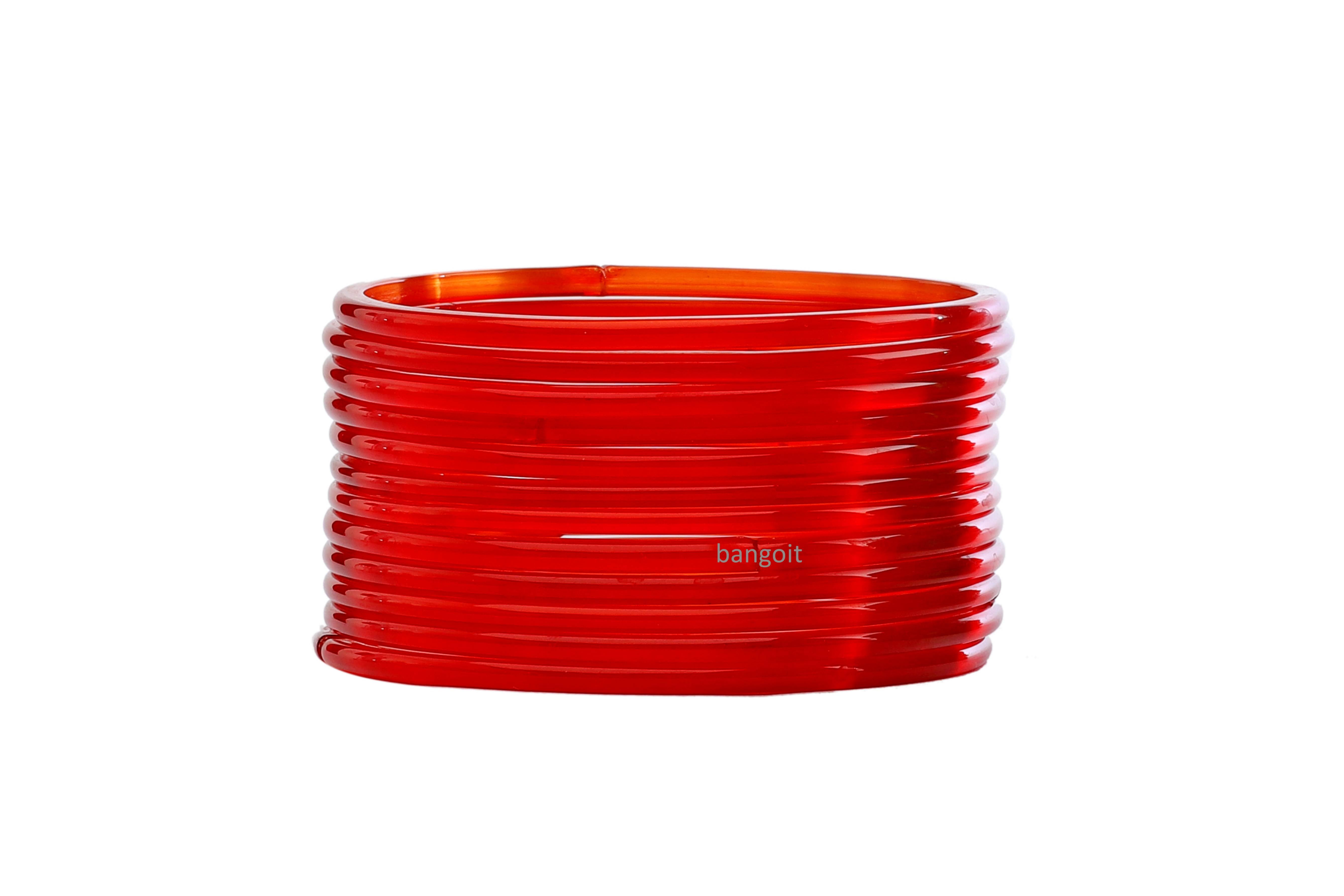 Red Glass Bangles